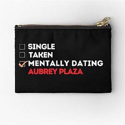 Mentally Dating Auburn Plaza Zipper Pouch