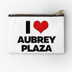 I Love Aubrey Plaza Pouch