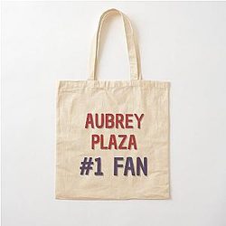 Aubrey Plaza Fan Cotton Tote Bag