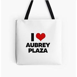 I Love Aubrey Plaza Tote Bag