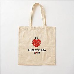 In a Relationship With Aubrey Plaza Cotton Tote Bag