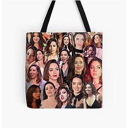 Aubrey Plaza All Over Print Tote Bag