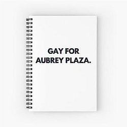 Gay for Aubrey/Fate Spiral Notebook