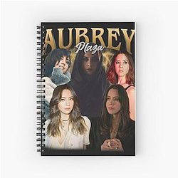 Aubrey Plaza Golden Collage Tribute NoteBook