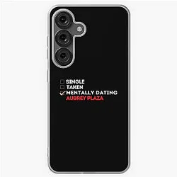 Mentally Dating Aubrey Plaza Soft Case for Samsung Galaxy