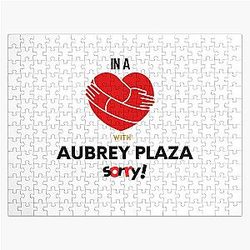 In a relationship with Aubrey Plaza Sorry Jigsaw Puzzle