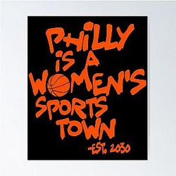 Aubrey Plaza Philly is a woman's sports town est 2030 men kids poster