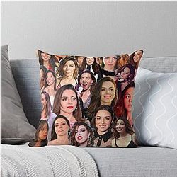 Aubrey Plaza Throw Pillow