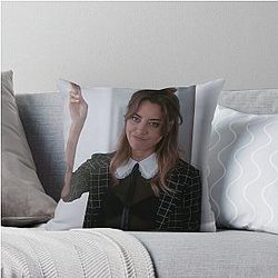 Aubrey Plaza Throw Pillow
