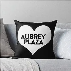 Love Aubrey Plaza Throw Pillow