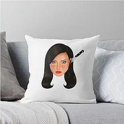 Aubrey Plaza Throw Pillow