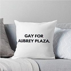 Aubrey Plaza Throw Pillow