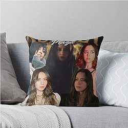 Aubrey Plaza Golden Throw Pillow