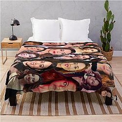Aubrey Plaza Photo Collage Blanket