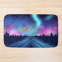 North Aurora Borealis Bath Mat