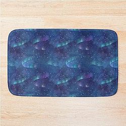 Aurora borealis Bath Mat