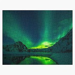 Iceland Aurora Borealis Northern Lights Jigsaw Puzzle