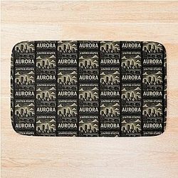 Aurora Linocut Bath Mat