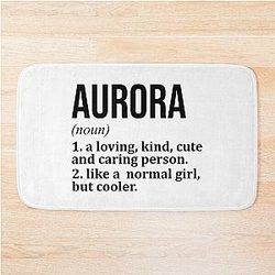 Aurora Name Bath Mat