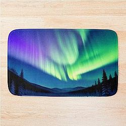 Aurora Borealis Bath Mat