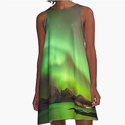 Aurora Borealis A-Line Dress