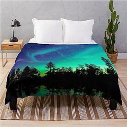 Aurora Borealis Throw Blanket