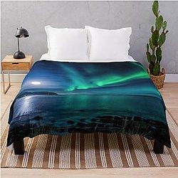 Aurora Borealis Throw Blanket