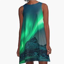 Aurora Borealis A-Line Dress