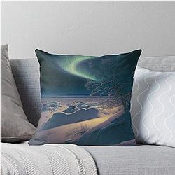 Aurora Borealis Iceland Pillow
