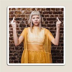 Aurora flipping the bird magnet