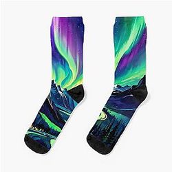 Aurora Borealis Northern Lights Socks