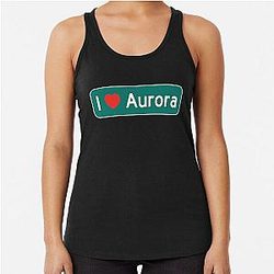 I Love Aurora Racerback Tank Top