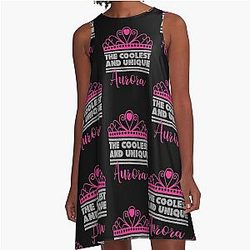 Aurora Aunt Unique Girl Woman Friend A-Line Dress