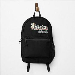Aurora City Colorado 70s Rainbow Backpack
