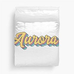 Aurora Retro Yellow Duvet Cover