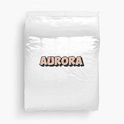 Aurora Personalized Custom Name Design for Girls Teens Women Duvet Cover