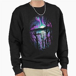 Night with Aurora Pullover Sweatshirt