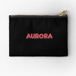 Aurora Personalized Name Custom Gift for Girls, Teens Zipper Pouch