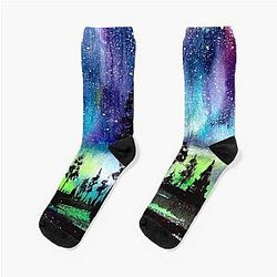 Northern Lights Aurora Borealis Socks