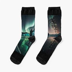 Aurora Borealis Canada Socks