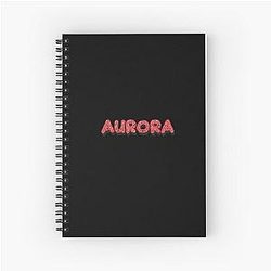 Aurora Personalized Name Funny Custom Gift for Girls Spiral Notebook