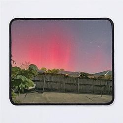Beautiful Aurora Australis in Night Sky Mouse Pad