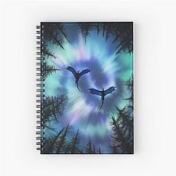 Aurora Flutters Spiral Notebook