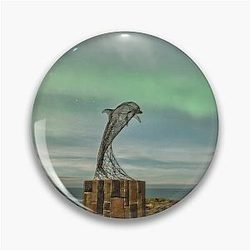 Aurora dances at Portsoy, Aberdeenshire