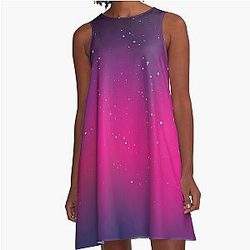 Northern Lights Aurora A-Line Dress