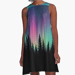 Beam Me Up No Wait Just The Aurora A-Line Dress