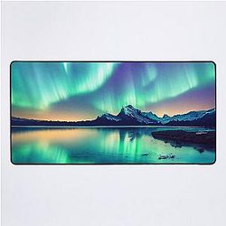 Green Aurora Desk Mat
