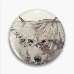 Aurora Wolf Eye Pin