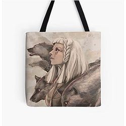 Aurora Running with the Wolves Tote Bag
