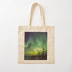 Aurora Borealis Churchill Cotton Tote Bag
